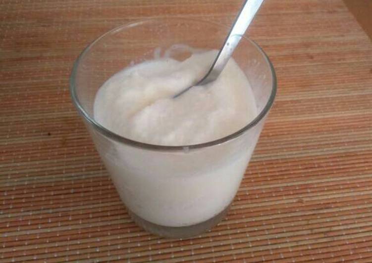 Helado de leche preparada o merengada