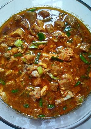 Foto resep Kreasi Bahan Sisa (Ayam Tempe Kuah Seblak)