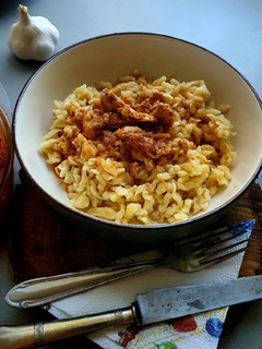 Csirkemell pörkölt hosszúlével recept fotója