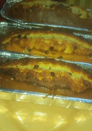Una foto de Budín con chips de chocolates
