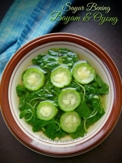 Foto resep Sayur Bening Bayam & Oyong