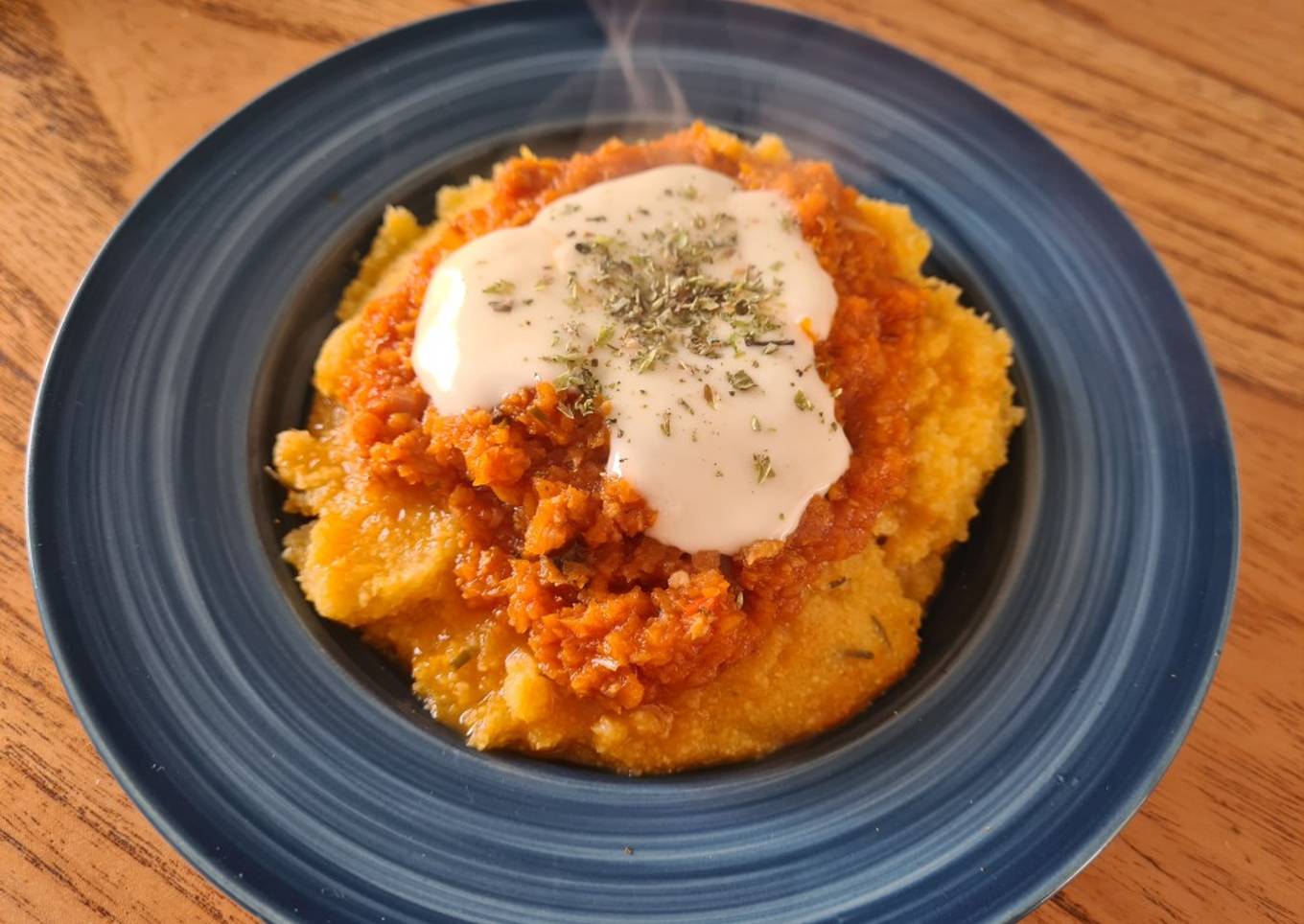 Polenta de zapallo 🧡