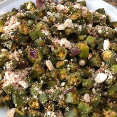 A picture of Oven baked Okra fry#mycookbook.