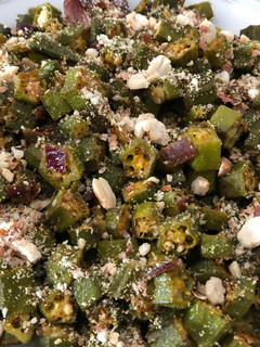 A picture of Oven baked Okra fry#mycookbook.