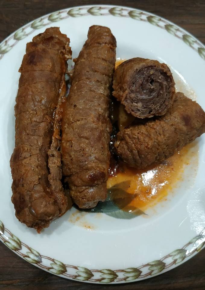 Крученики з салом та часником