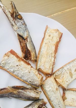 Hình của món Cá hố chiên giòn.