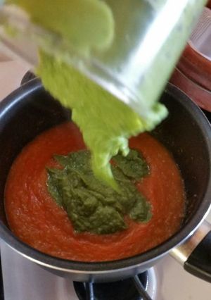 Una foto de Sopa crema de arvejas