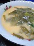 Sayur Ganemo (daun melinjo) Kuah Santan