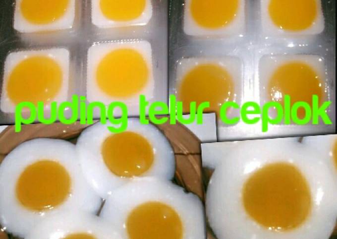 Puding telur ceplok foto resep utama