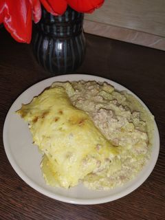 Tepsis húsos burgonya recept fotója