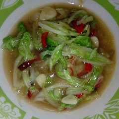 รูปของ Sawi putih tumis pedas saus tiram