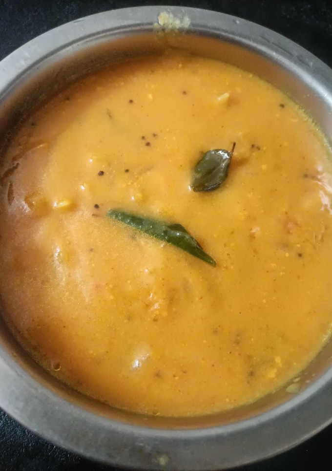 கடலை மாவு சாம்பார்(kadalai maavu sambar recipe in tamil) செய்முறை முக்கிய புகைப்படம்