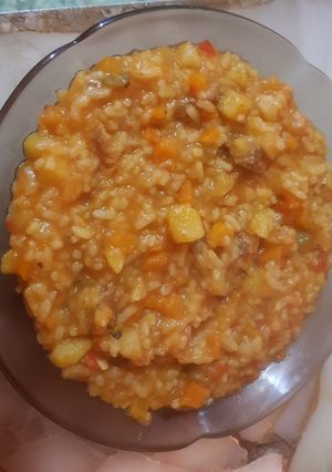 Una foto de Guiso de arroz súper natural!