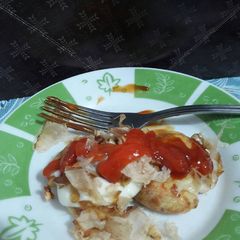 A picture of Takoyaki sosis and cheese.