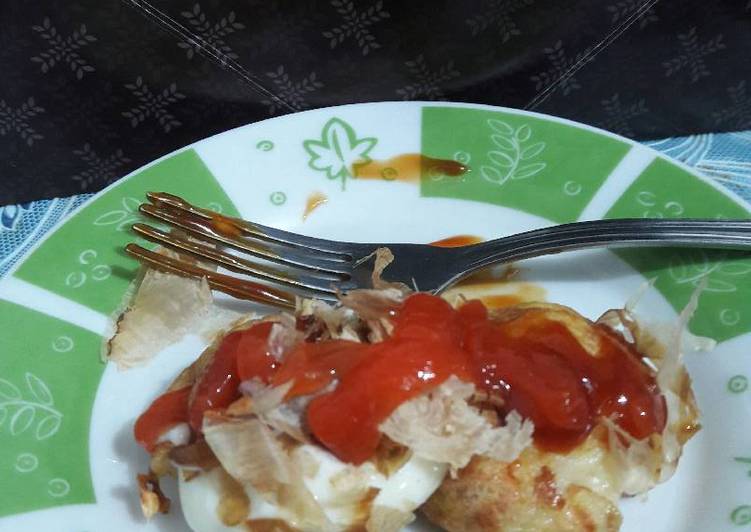 Recipe of Quick Takoyaki sosis and cheese