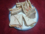 Cena con Sandwish de pollo con ensalada
