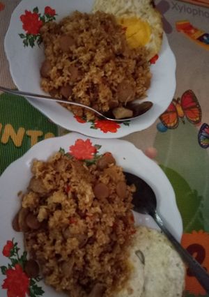 Foto resep Nasi goreng baksislur (bakso sosis telur)