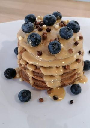 Una foto de Pancakes de avena y plátano