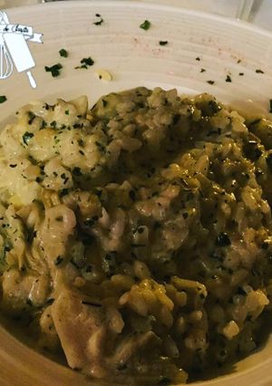 Una foto de Risotto de hierbas