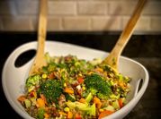A picture of lentil salad