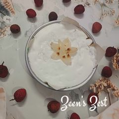 A picture of Lychee Cheesecake (No Bake).