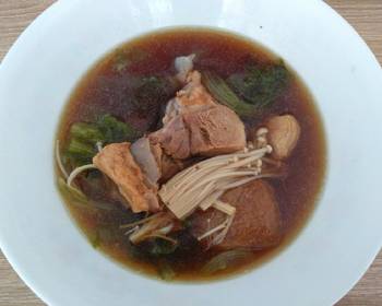 Popular Cuisine  Herbal Pork Rib Soup Bak Kut Teh Home Style