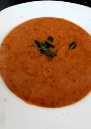 A picture of My Chickpea & Butternut squash Soup ❤.