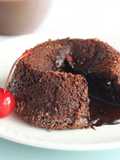 Drunken Cherry in Molten Lava Cake