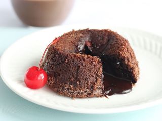 Drunken Cherry in Molten Lava Cake