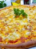 Double Cheese Hawaiian Pizza (American Thin Crust Style) พิซซ่าฮาวาเอี้ยนดับเบิ้ลชีส แป้งบางกรอบ