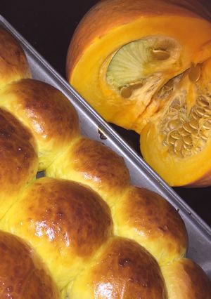 Foto resep Roti Labu Kuning (Kabocha Bread)