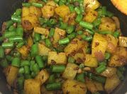 A picture of green beans indian