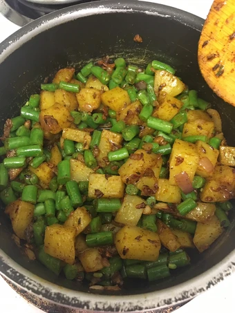 Easy Way Prepare French Beans/Green Beans -Potato Stir Fry the  Makes Drooling You can take Joss in your mouth