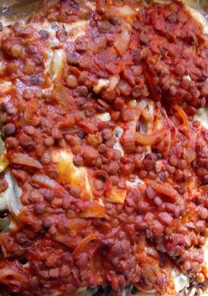 Una foto de Lasagna!!! Vegetariana