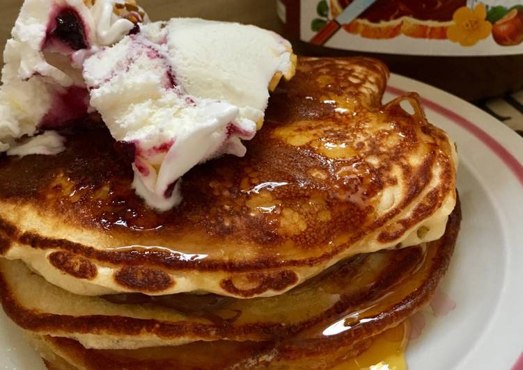 Bögrés amerikai palacsinta fagyival