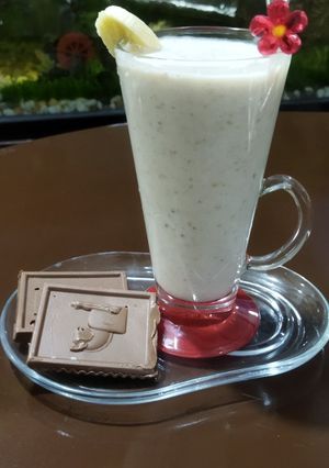 عکسی از دستور معجون شیرموز غلیظ و خوشمزه
