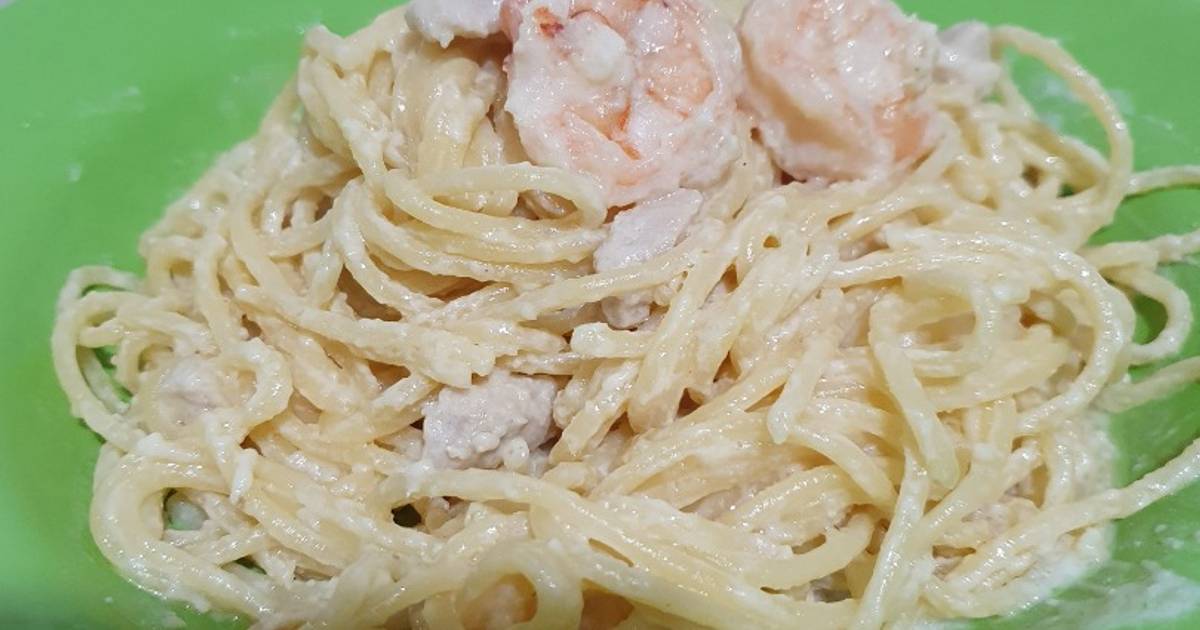 Resep Spagetthi Carbonara oleh febby - Cookpad