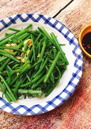 Hình của món Ngọn Su Su Xào Tỏi.
