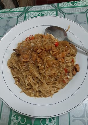 Foto resep Mie nyemek akhir bulan