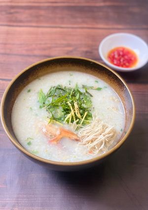 Hình của món Cháo Gà Vi Cá Thịt Cua.