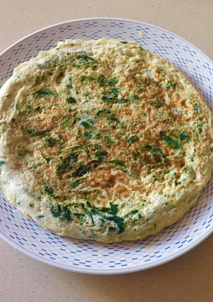 Una foto de Tortilla de espinacas
