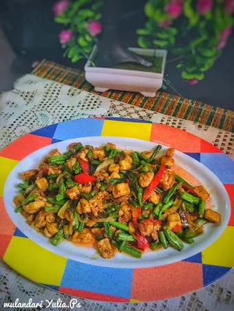 Langkah Gampang Membuat Resep Tumis Pedas Tahu dan kacang panjang yang Lezat Sekali Anti Ribet, Mantap