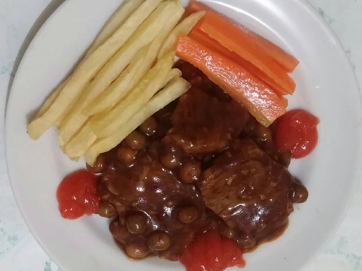 Langkah Gampang Membikin Resep Beef Steak with BBQ Sauce yang Menggugah Selera Anti Ribet, Mantap