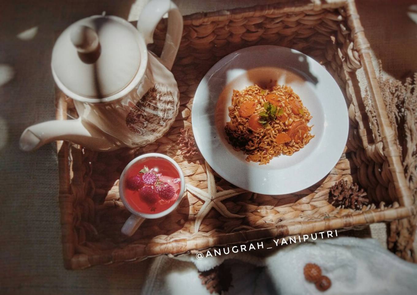 Mie telur goreng garam masala