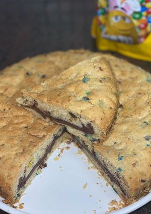 Une photo de 🍪Géant cookie m&ms’s/nutella🍪