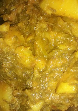 A picture of Palak aalo.