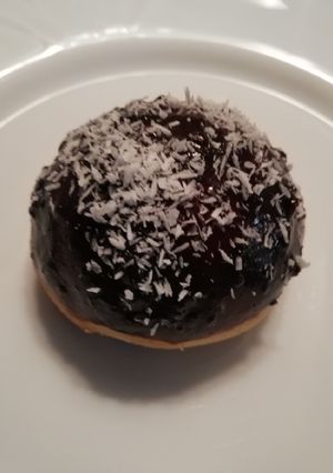 Kókuszos - csokis fánk sütőben recept fotója
