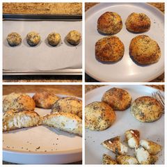 A picture of Keto bagel bites.