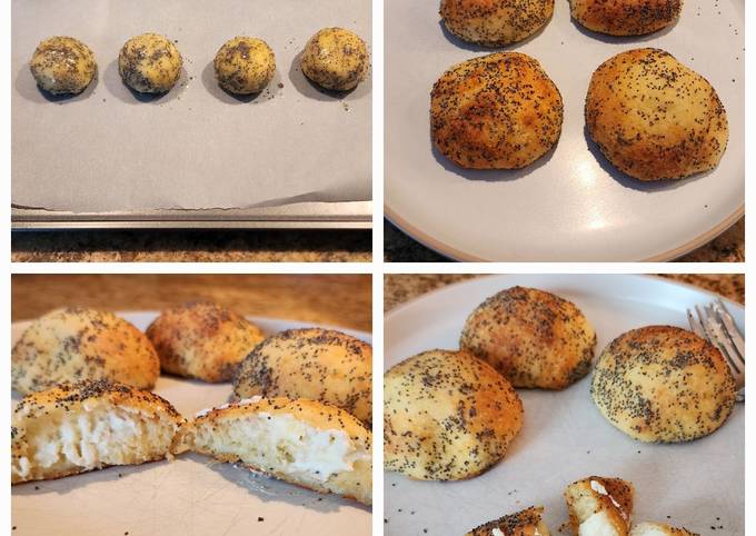 Keto bagel bites