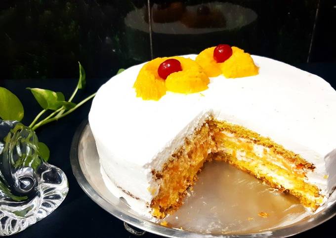 Mango fresh cream cake